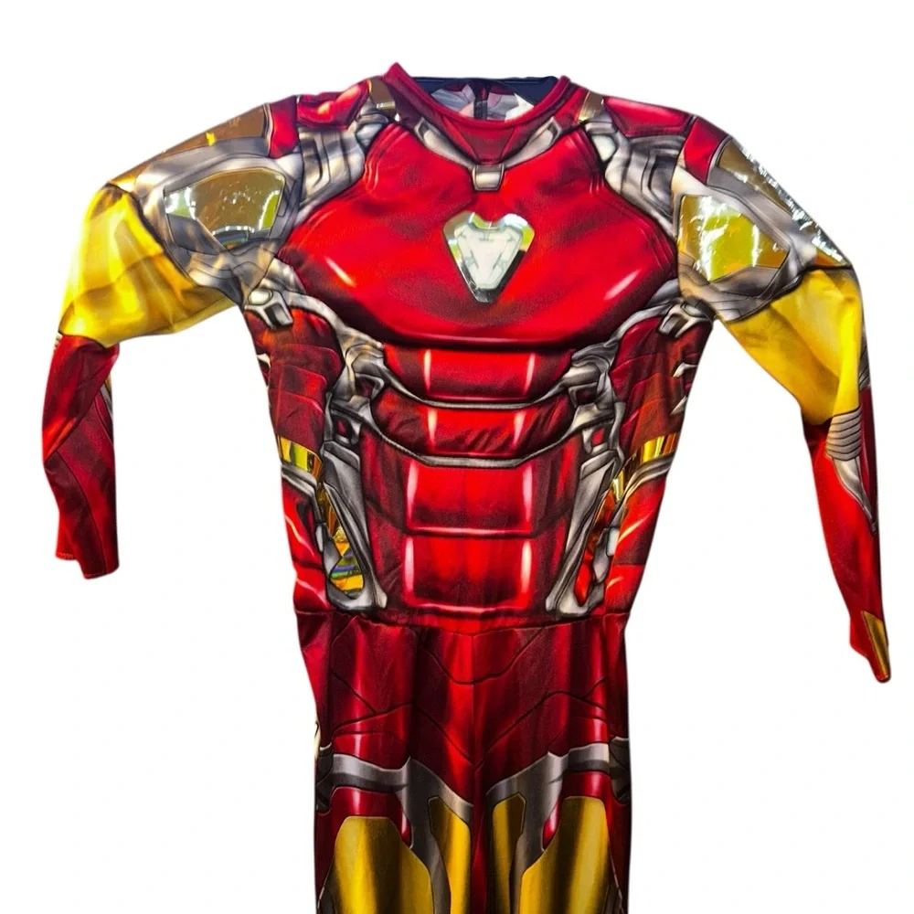 Marvel Avengers kid Iron man bodysuit costume size M 8/10 no mask - Picture 2 of 6